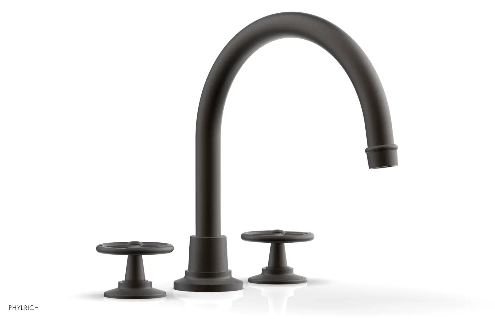 Phylrich WORKS Deck Tub Set - High Spout Cross Handles by Phylrich