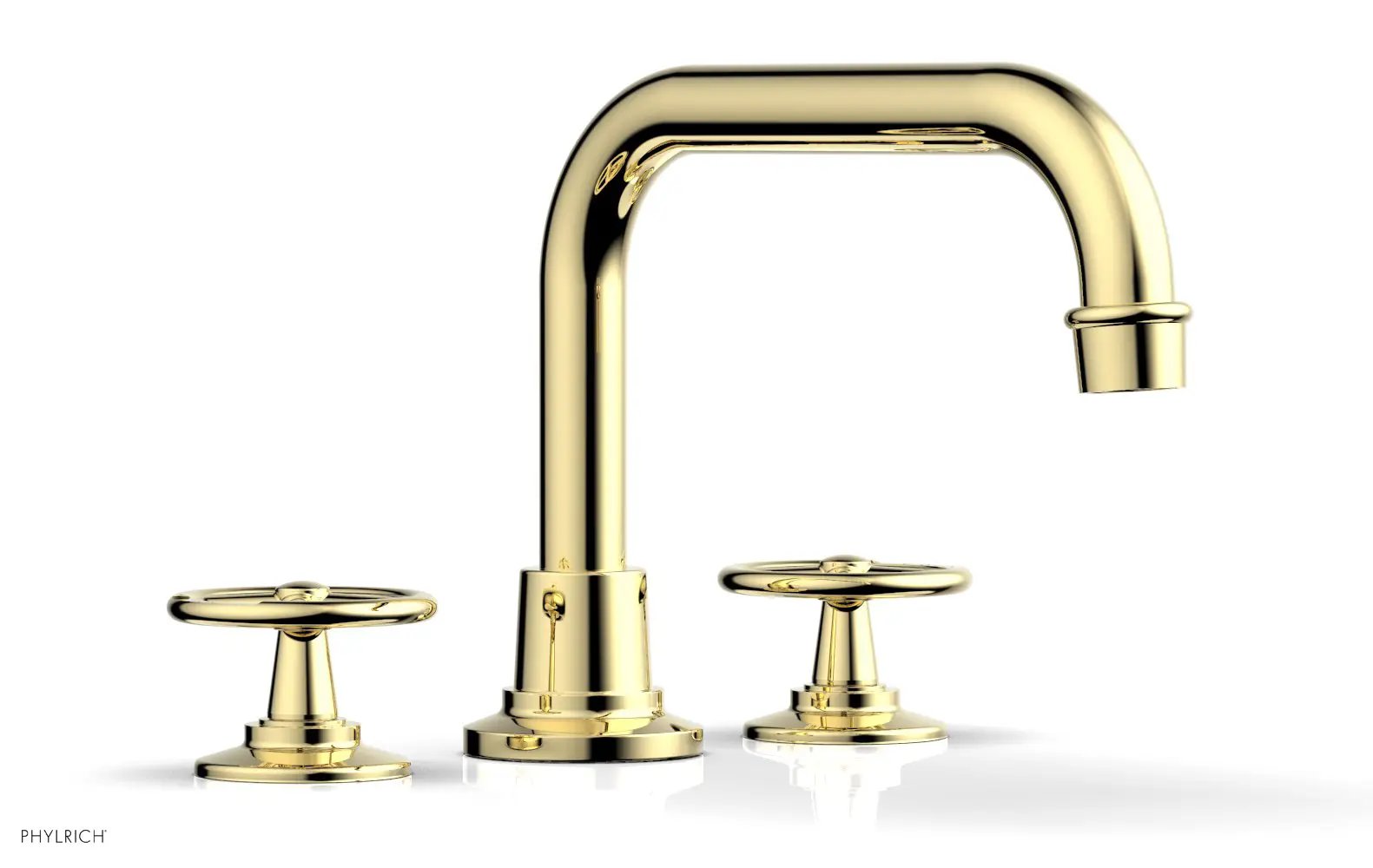 Phylrich WORKS Deck Tub Set - Cross Handles by Phylrich