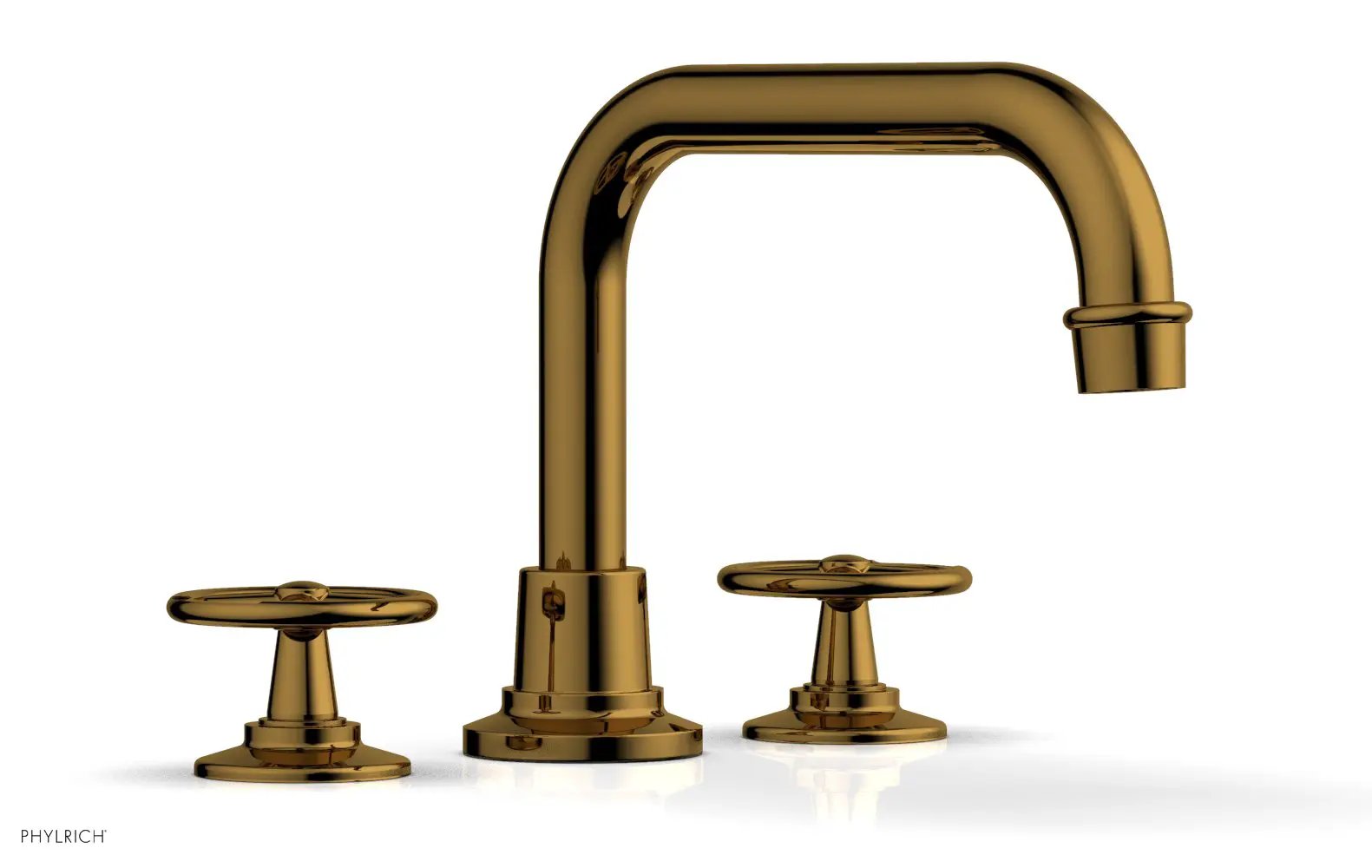 Phylrich WORKS Deck Tub Set - Cross Handles by Phylrich