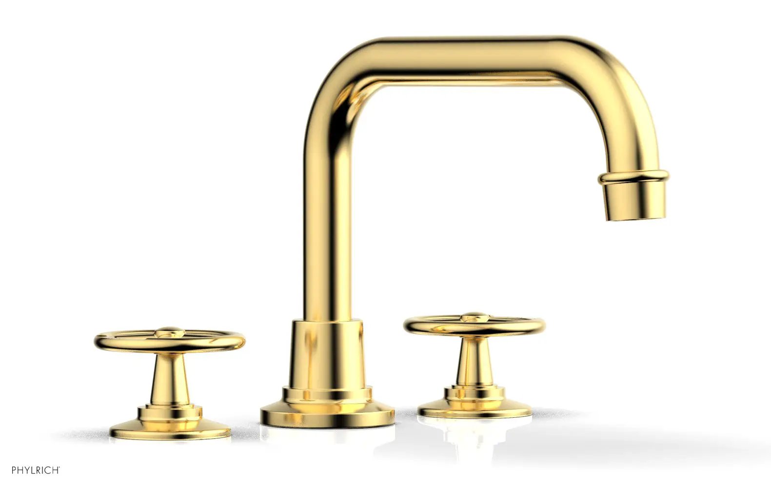 Phylrich WORKS Deck Tub Set - Cross Handles by Phylrich