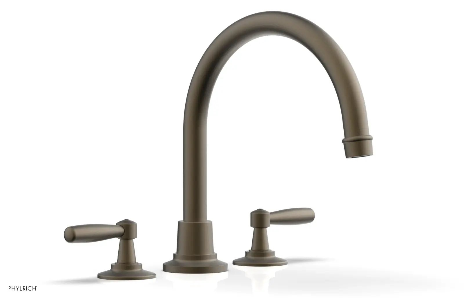 Phylrich WORKS Deck Tub Set - High Spout Lever Handles by Phylrich