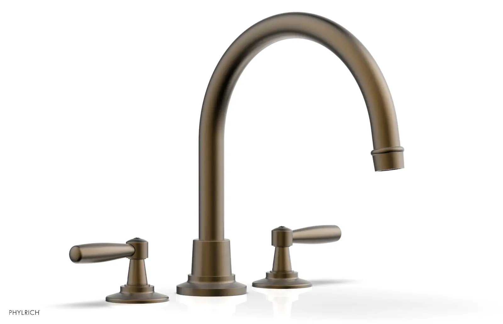 Phylrich WORKS Deck Tub Set - High Spout Lever Handles by Phylrich