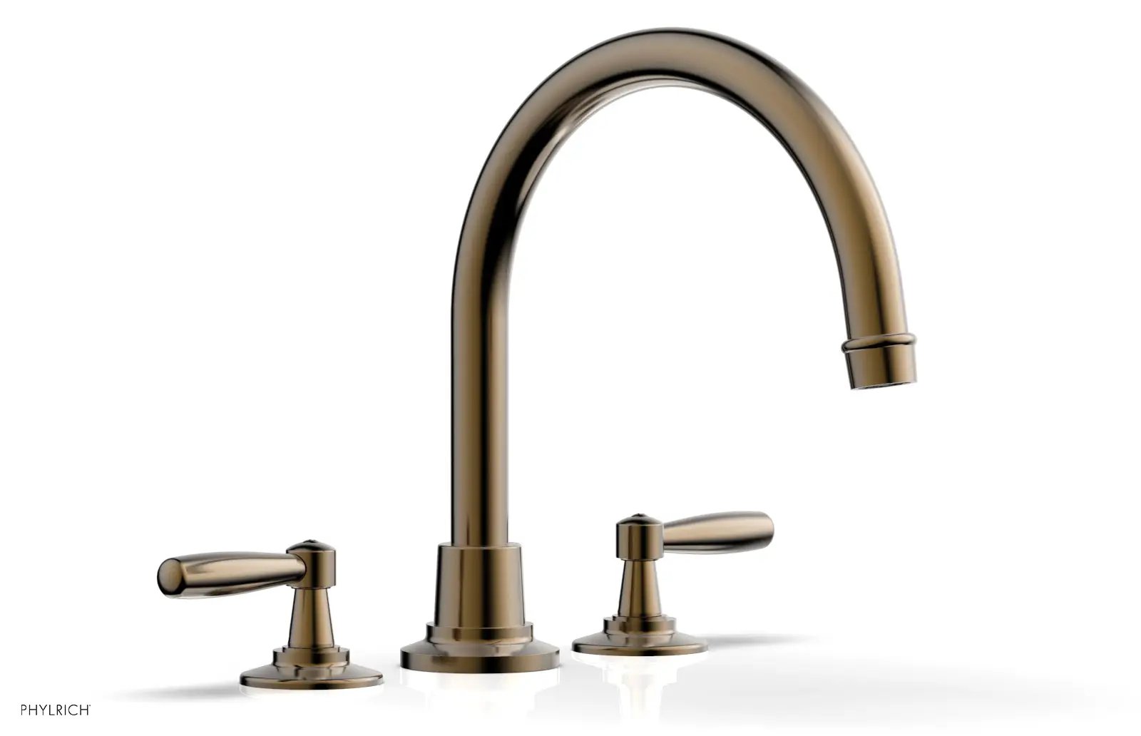 Phylrich WORKS Deck Tub Set - High Spout Lever Handles by Phylrich