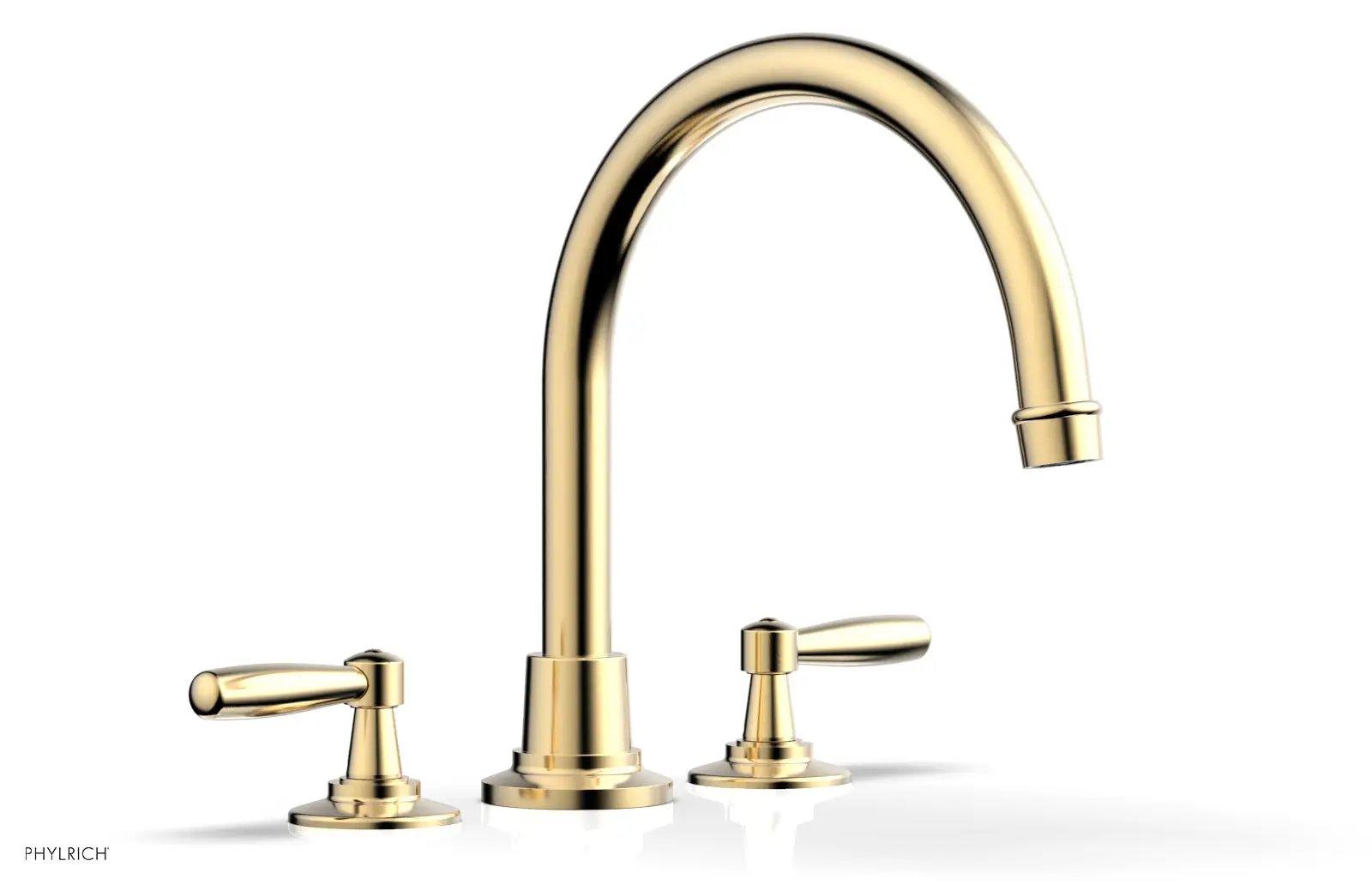 Phylrich WORKS Deck Tub Set - High Spout Lever Handles by Phylrich