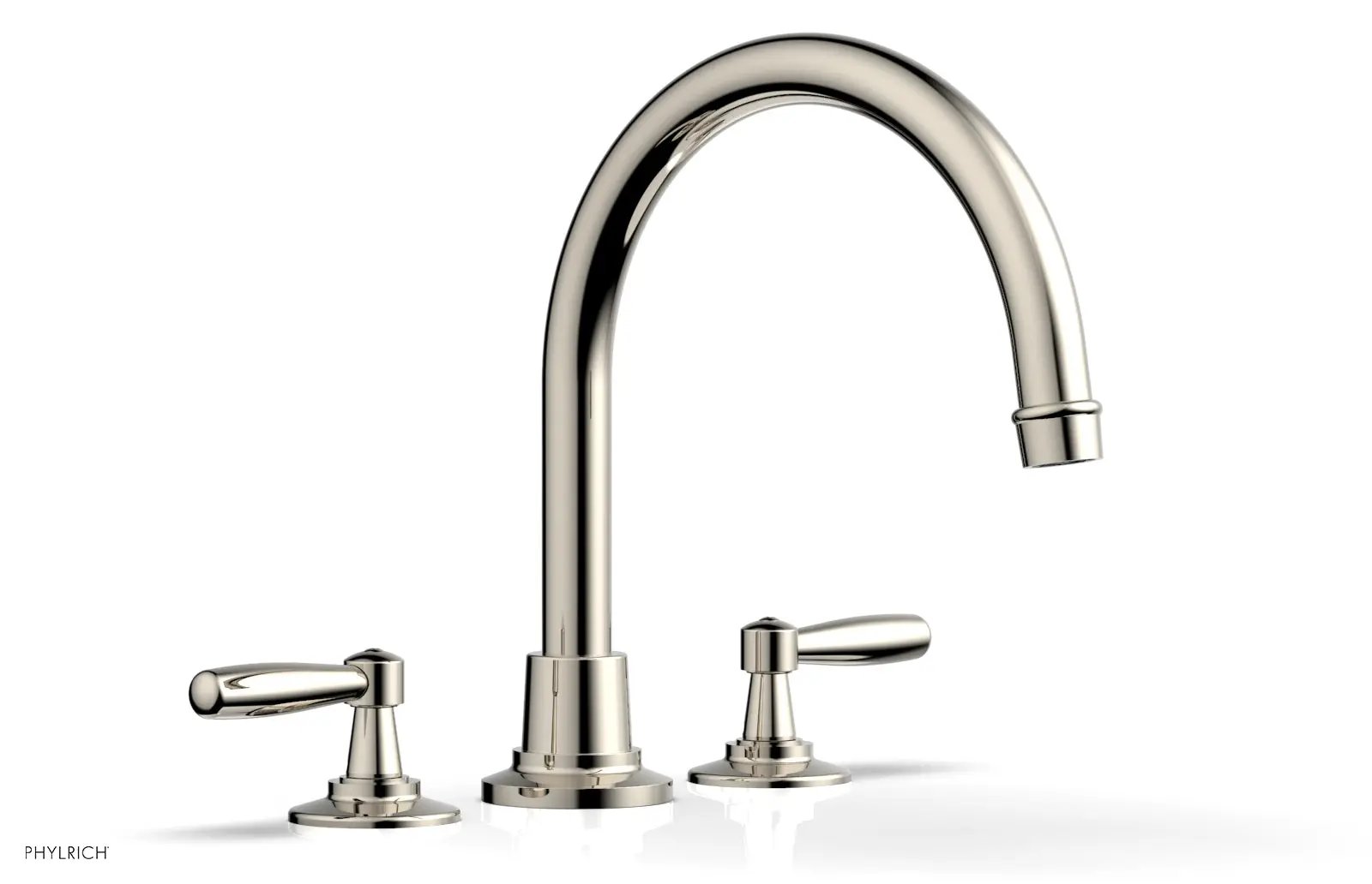 Phylrich WORKS Deck Tub Set - High Spout Lever Handles by Phylrich