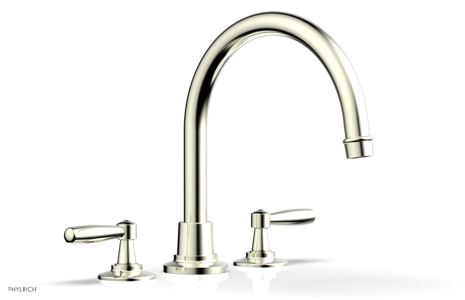 Phylrich WORKS Deck Tub Set - High Spout Lever Handles