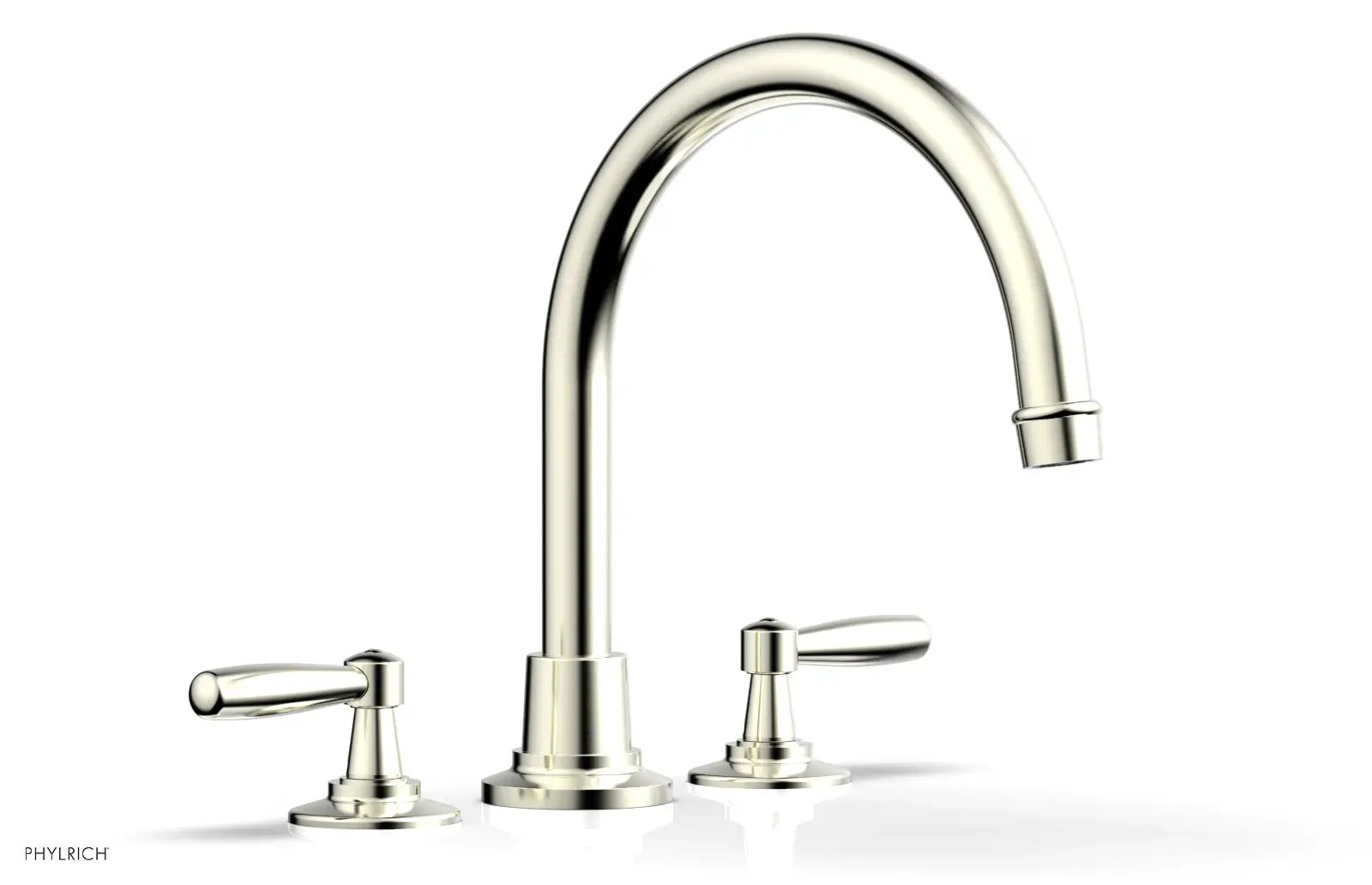 Phylrich WORKS Deck Tub Set - High Spout Lever Handles by Phylrich