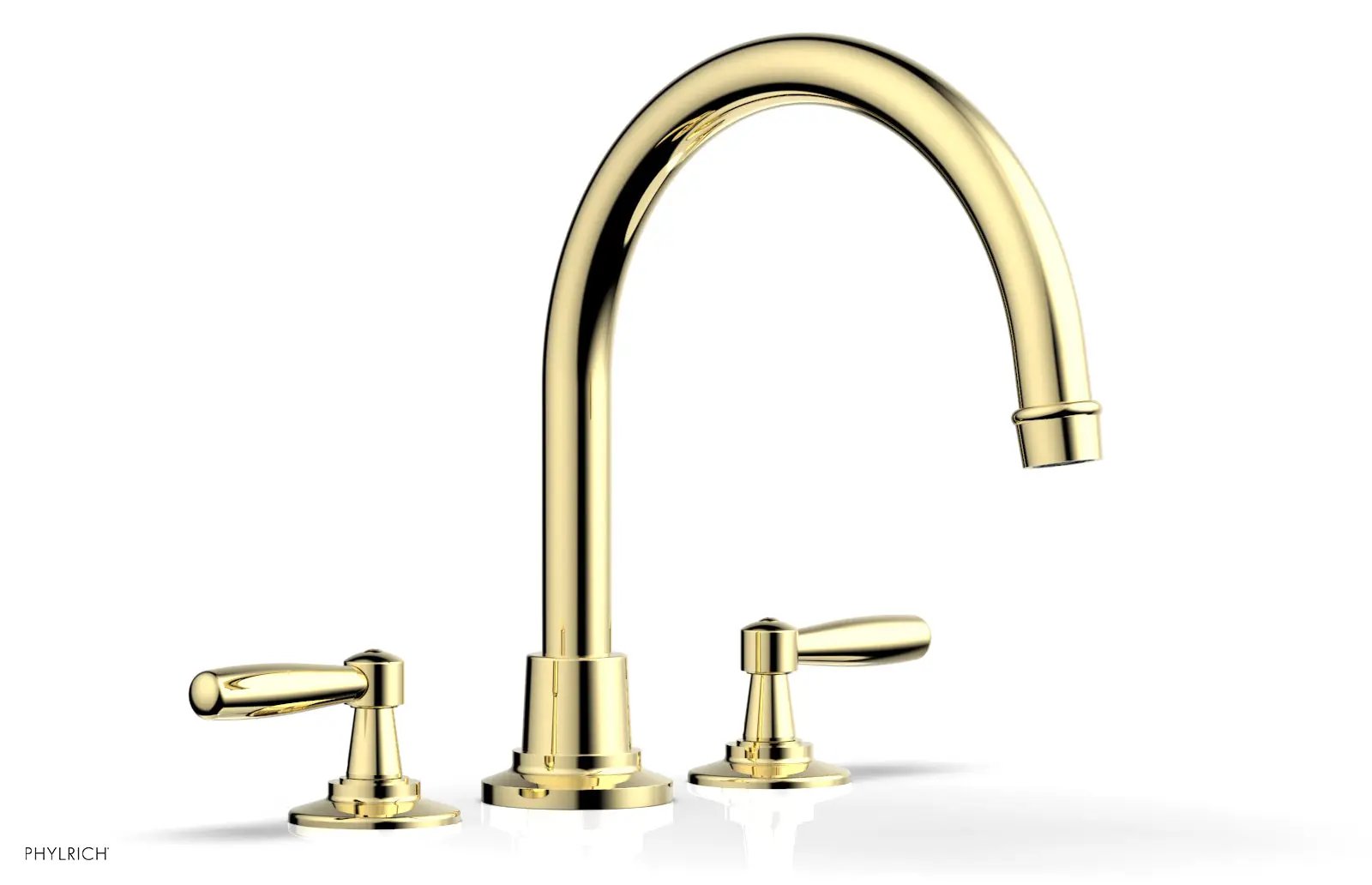 Phylrich WORKS Deck Tub Set - High Spout Lever Handles by Phylrich