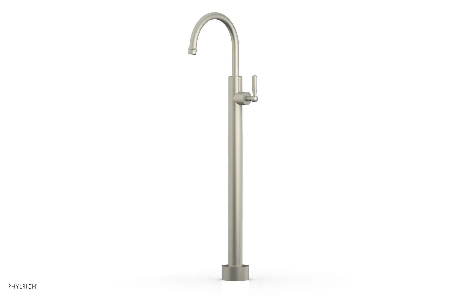 Phylrich WORKS Tall Floor Mount Tub Filler - Lever Handle by Phylrich