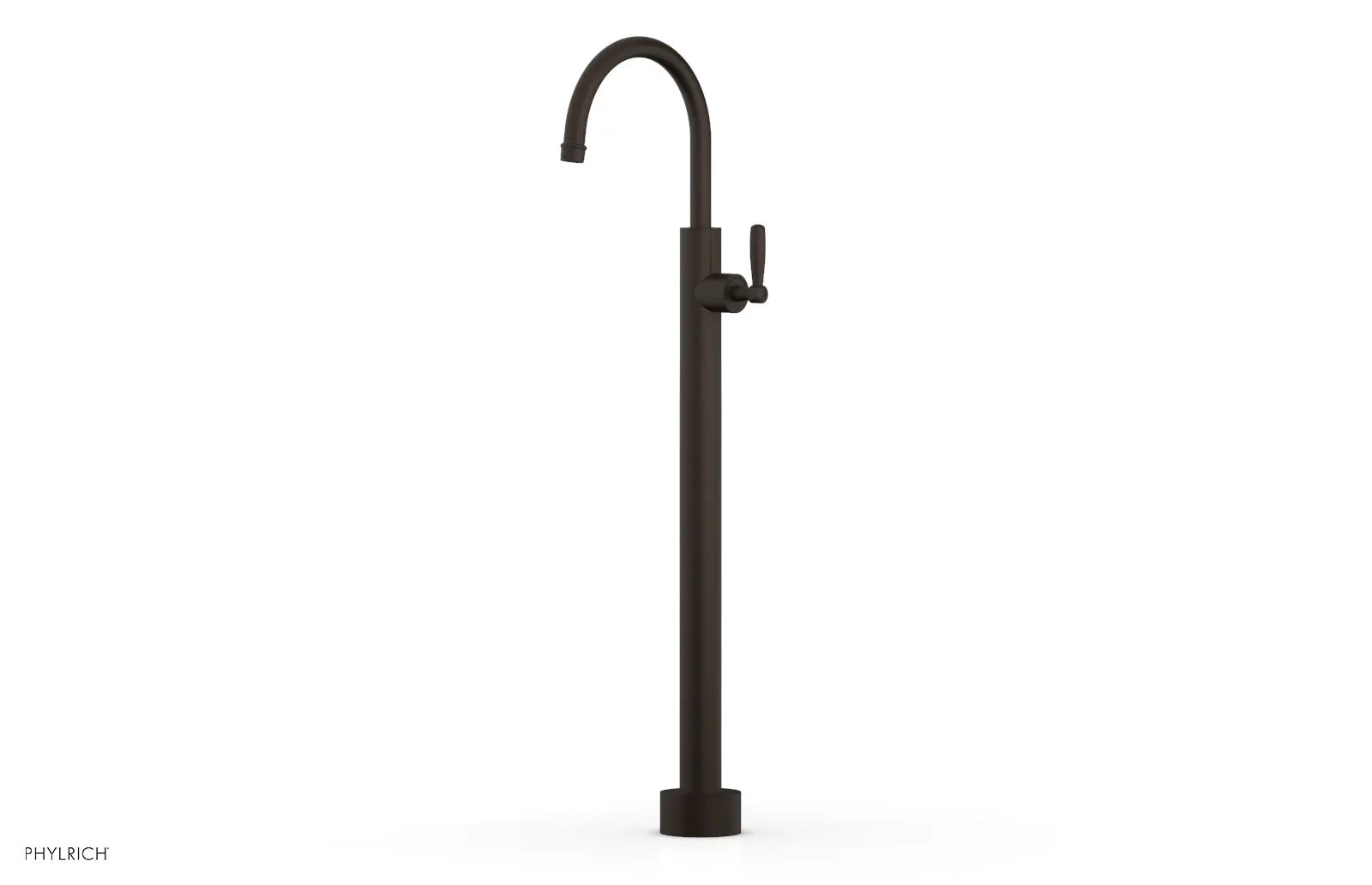 Phylrich WORKS Tall Floor Mount Tub Filler - Lever Handle by Phylrich