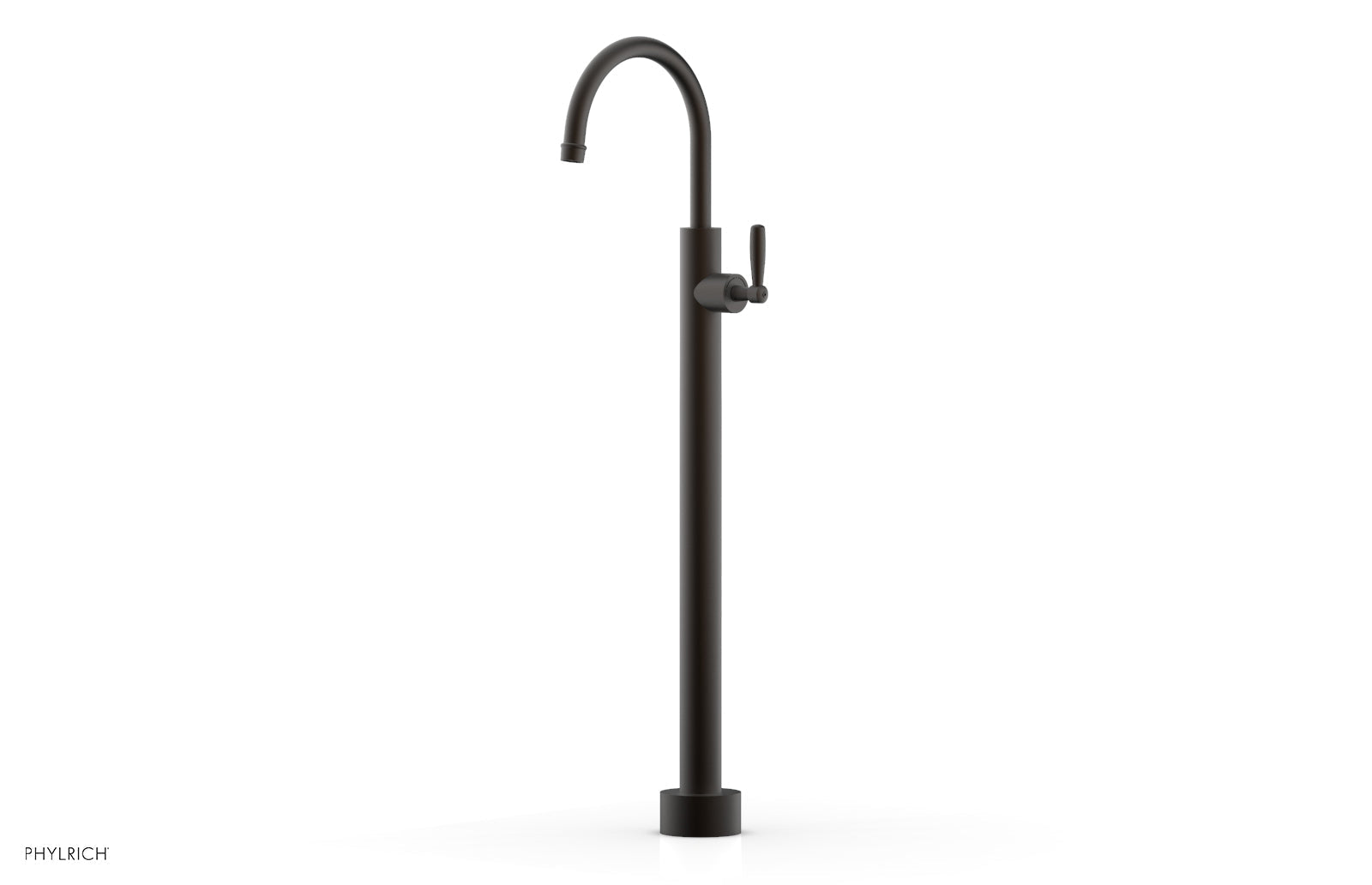 Phylrich WORKS Tall Floor Mount Tub Filler - Lever Handle