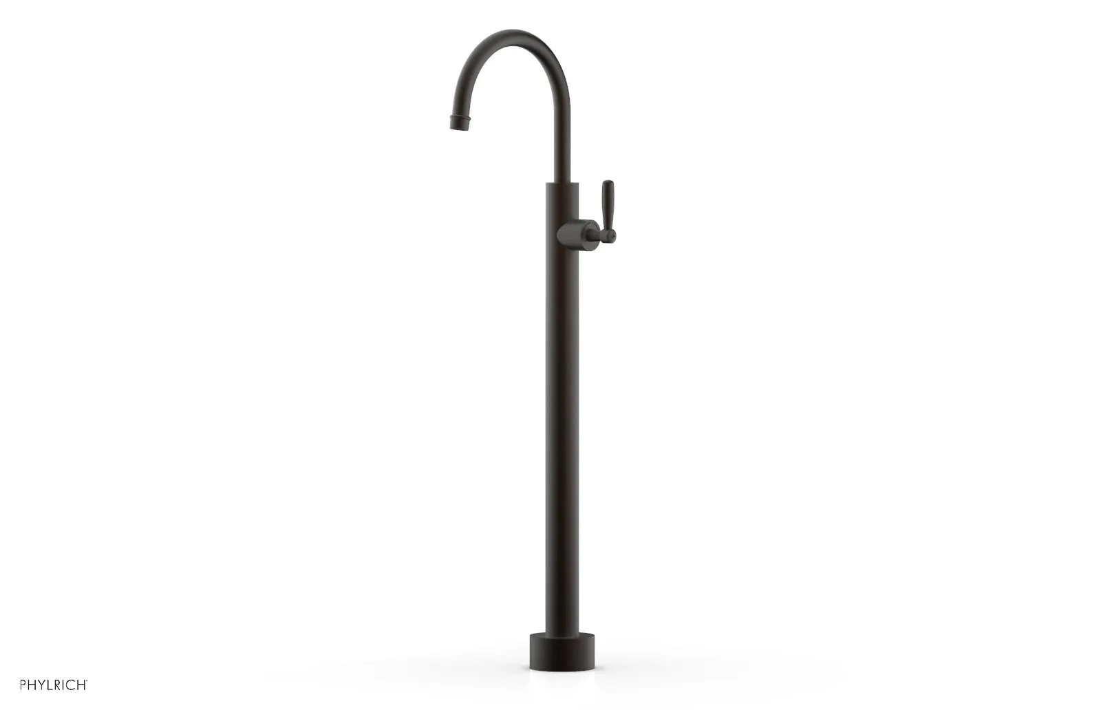 Phylrich WORKS Tall Floor Mount Tub Filler - Lever Handle by Phylrich