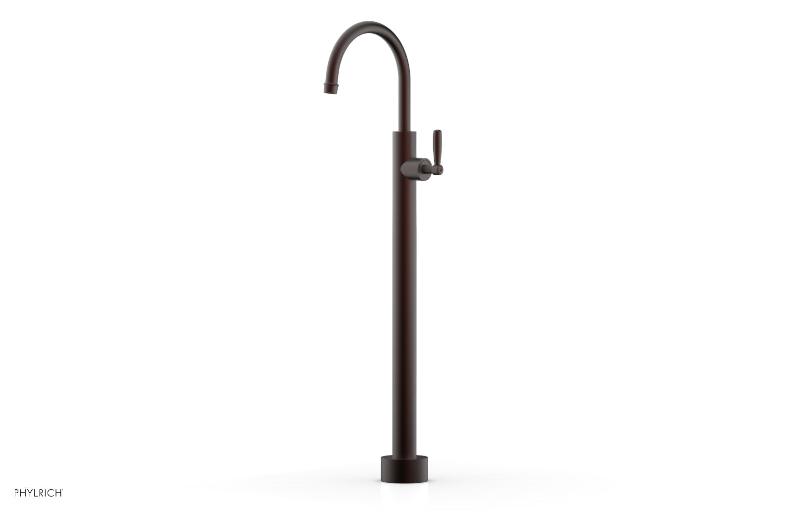 Phylrich WORKS Tall Floor Mount Tub Filler - Lever Handle