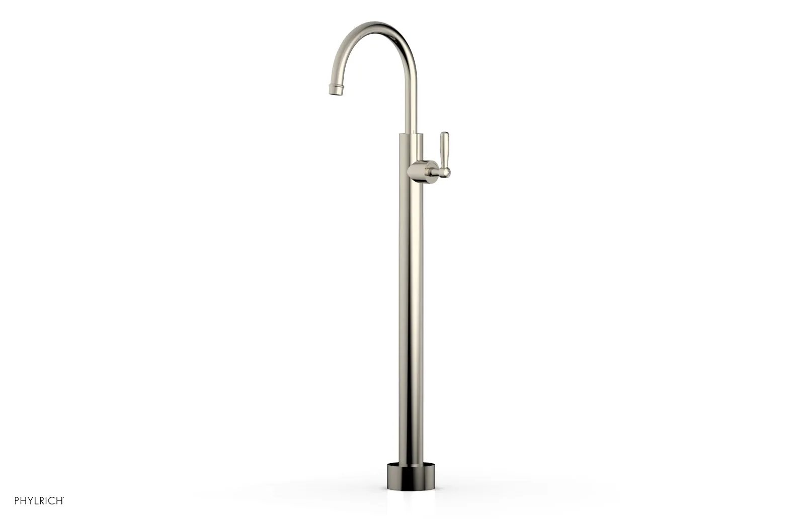 Phylrich WORKS Tall Floor Mount Tub Filler - Lever Handle by Phylrich