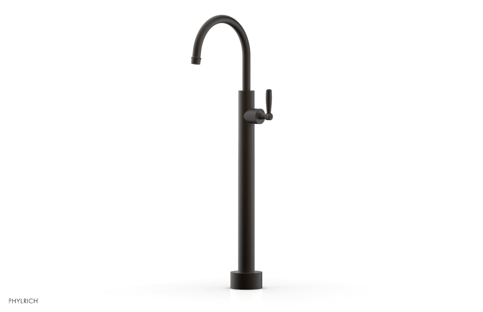 Phylrich WORKS Low Floor Mount Tub Filler - Lever Handle