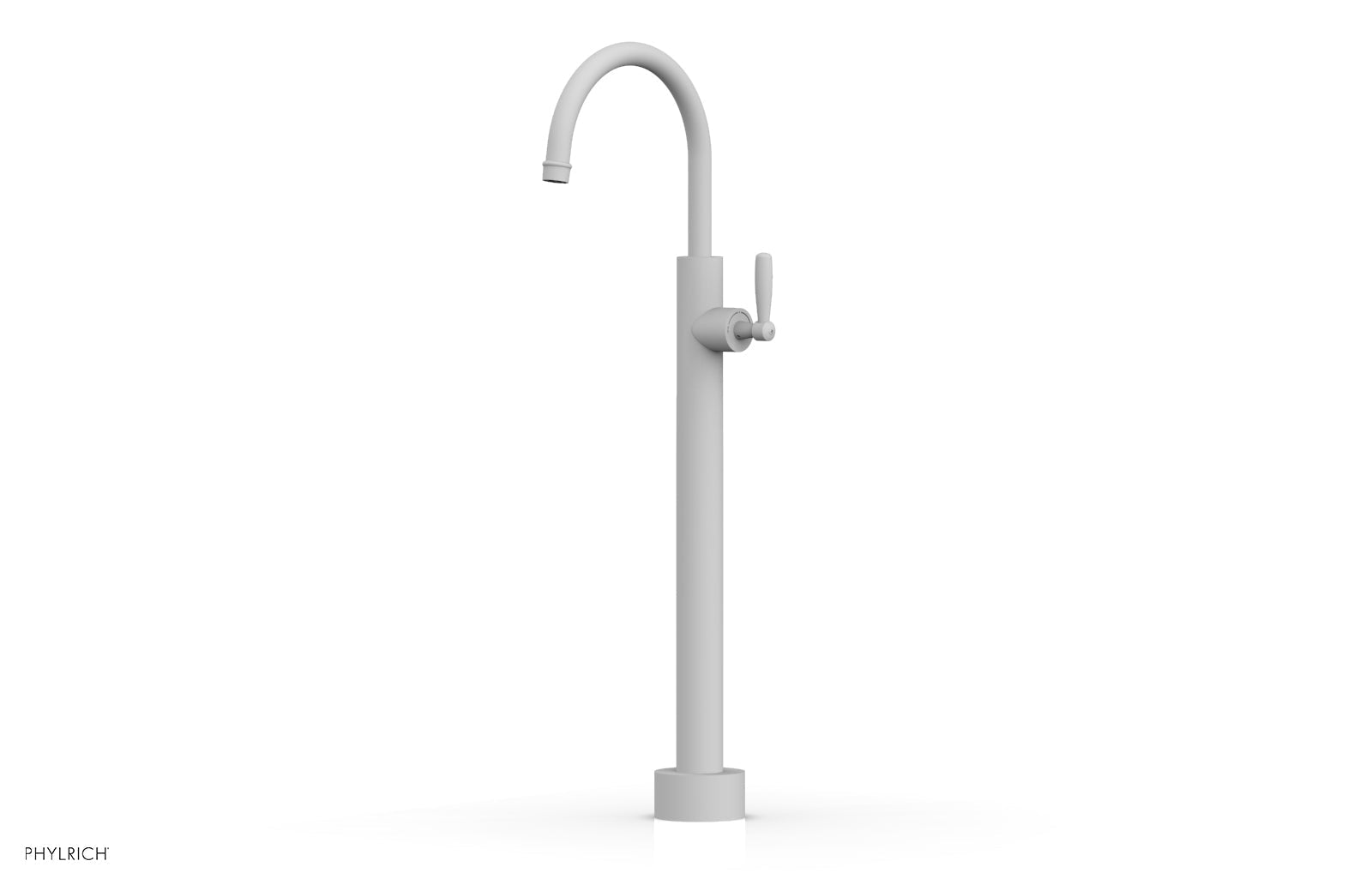 Phylrich WORKS Low Floor Mount Tub Filler - Lever Handle