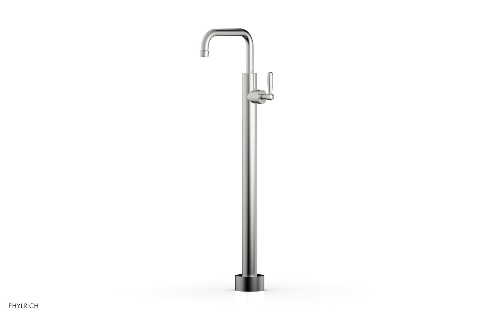 Phylrich WORKS Tall Floor Mount Tub Filler - Lever Handle