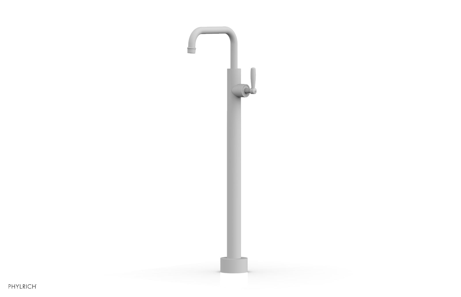Phylrich WORKS Tall Floor Mount Tub Filler - Lever Handle