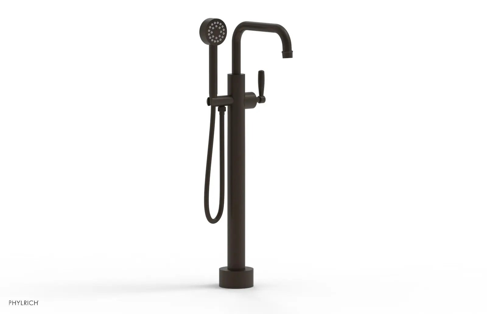 Phylrich WORKS Low Floor Mount Tub Filler - Lever Handle with Hand Shower by Phylrich