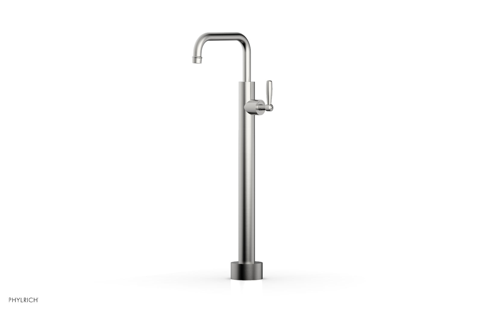 Phylrich WORKS Low Floor Mount Tub Filler - Lever Handle