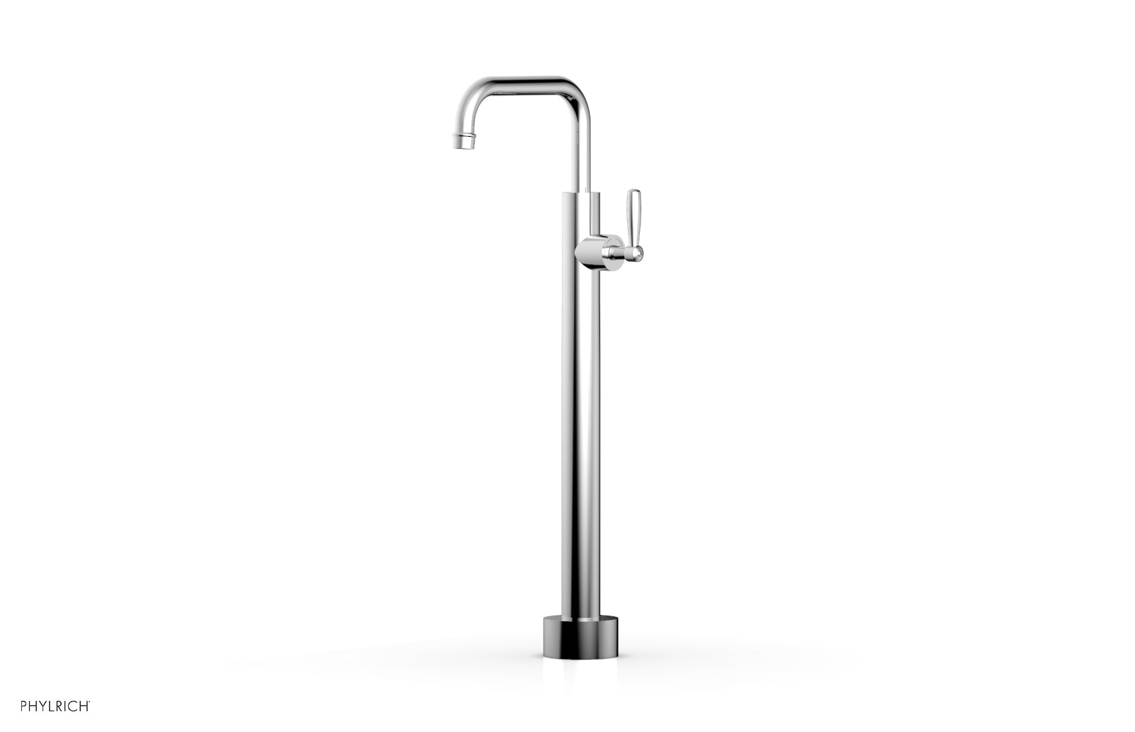 polished chrome tub filler