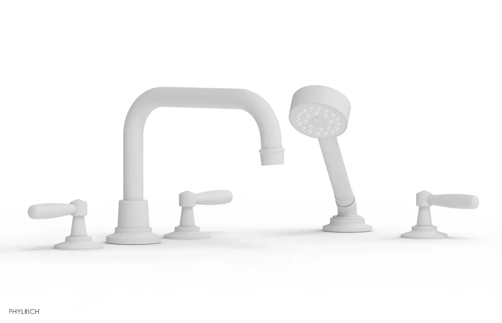Phylrich WORKS Deck Tub Set with Hand Shower - Lever Handles by Phylrich