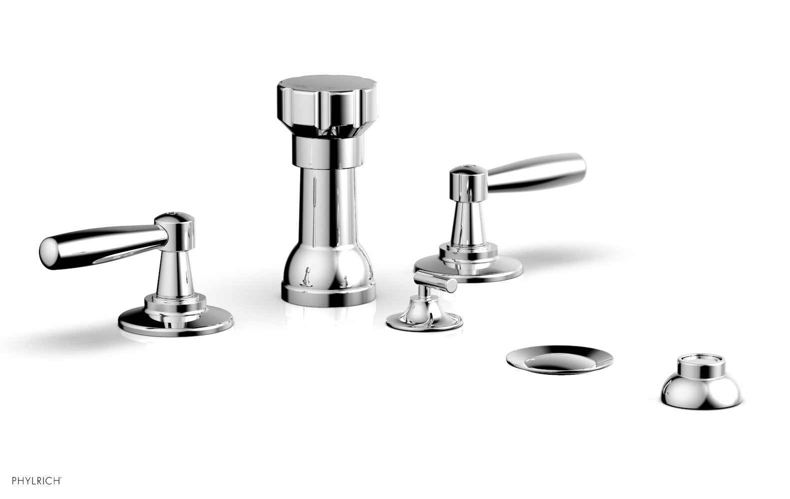 polished chrome bidet set