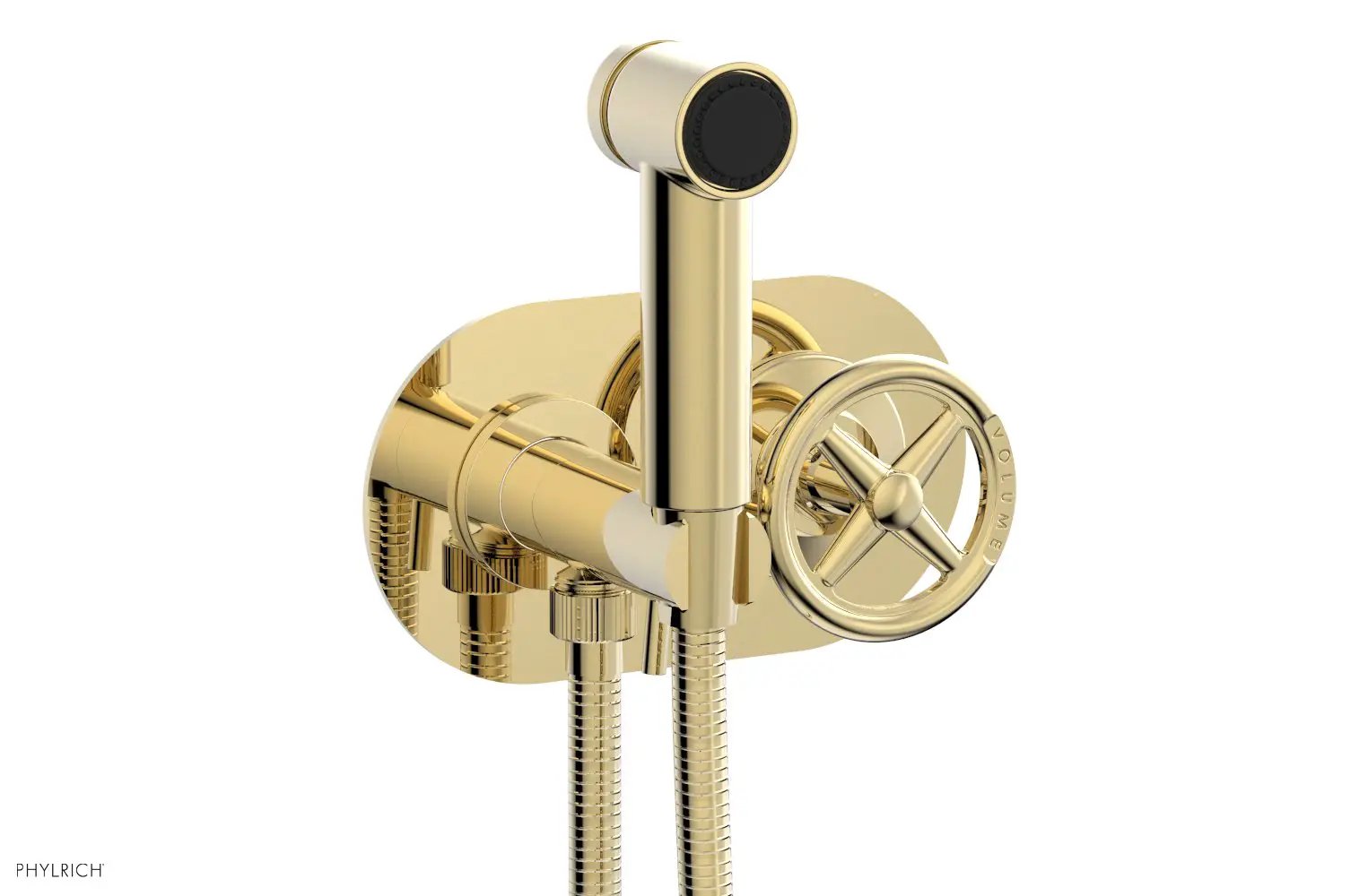 Phylrich WORKS Wall Mounted Bidet, Cross Handle by Phylrich