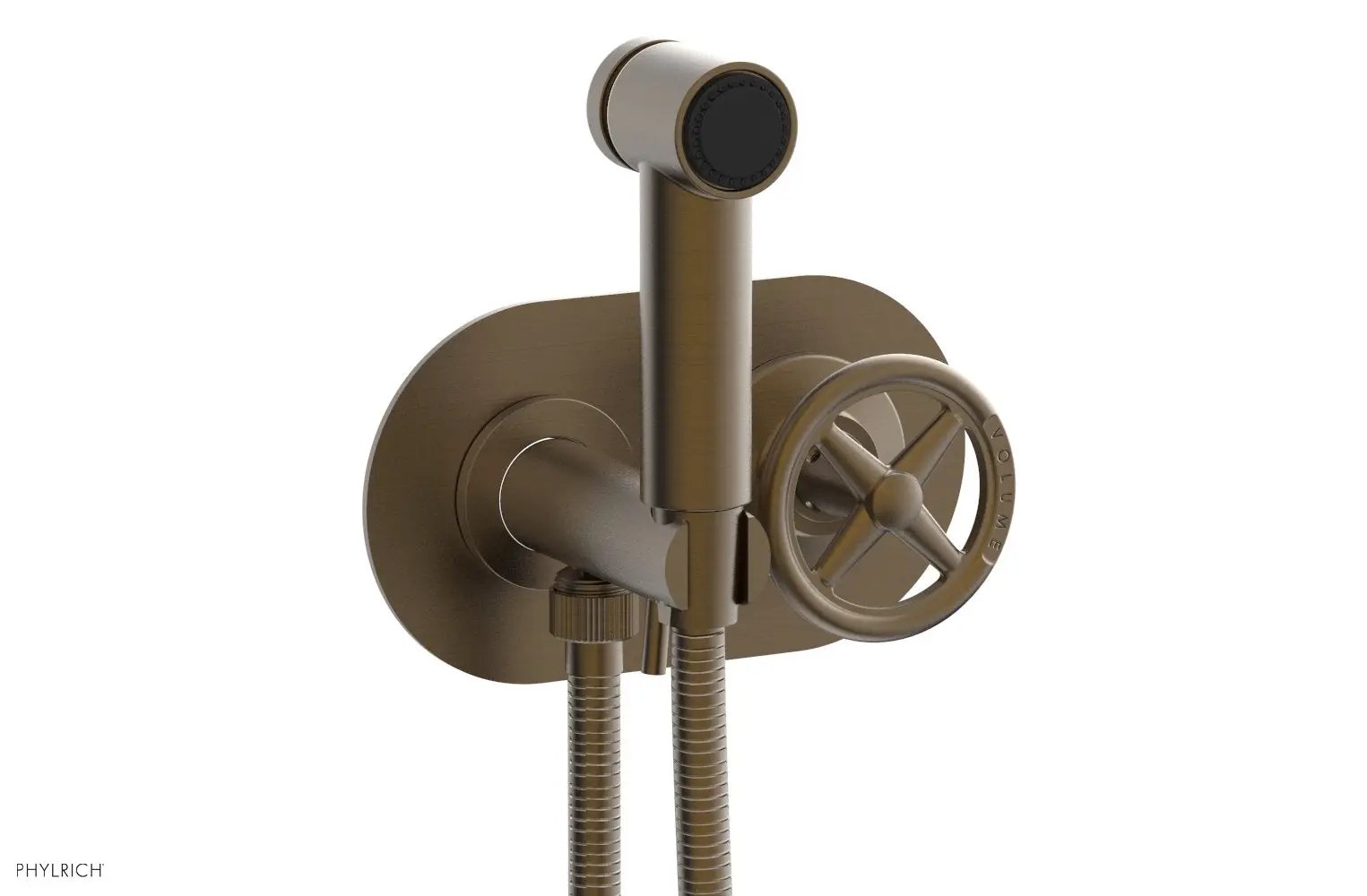 Phylrich WORKS Wall Mounted Bidet, Cross Handle by Phylrich