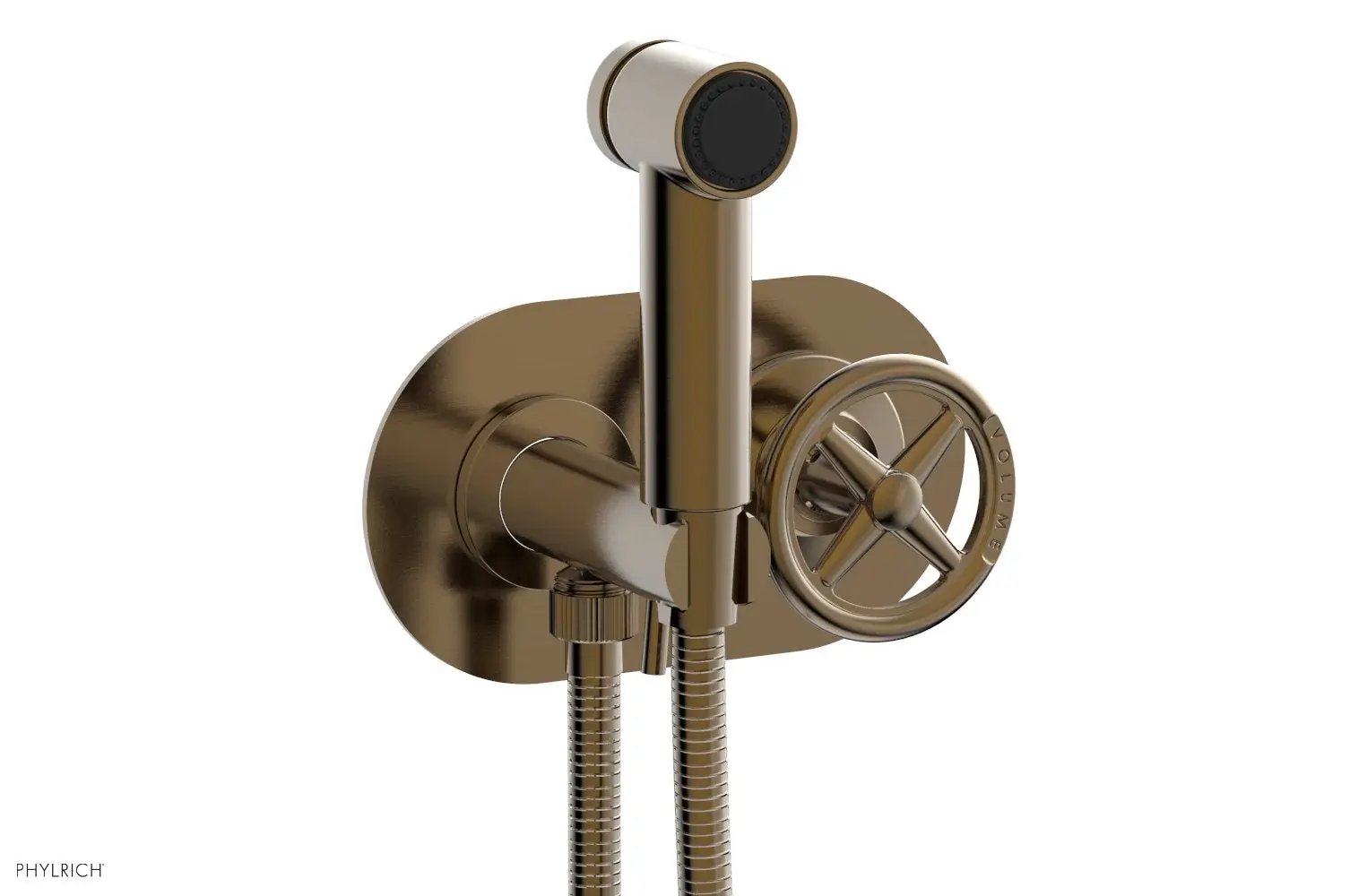 Phylrich WORKS Wall Mounted Bidet, Cross Handle by Phylrich