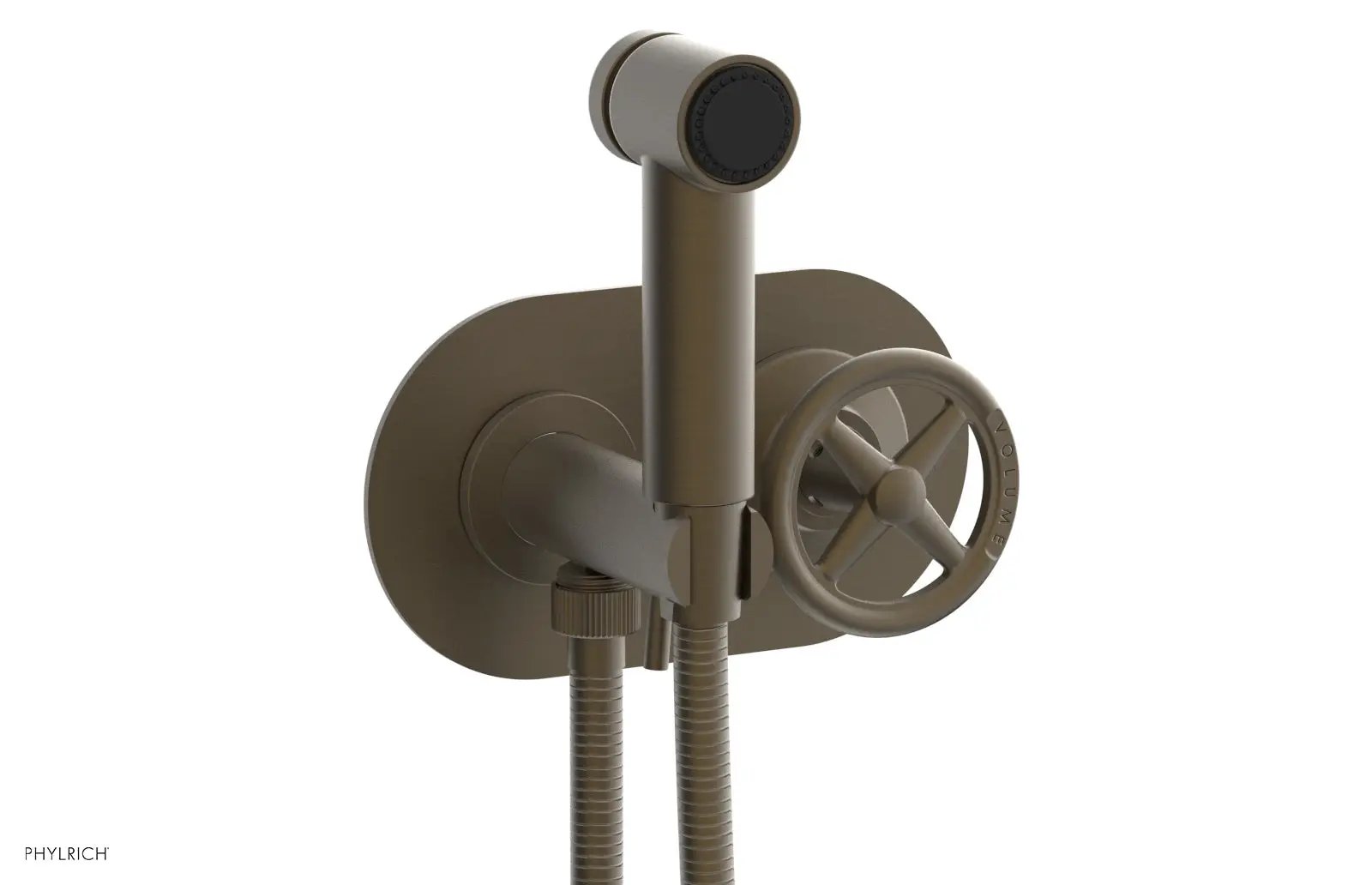 Phylrich WORKS Wall Mounted Bidet, Cross Handle by Phylrich