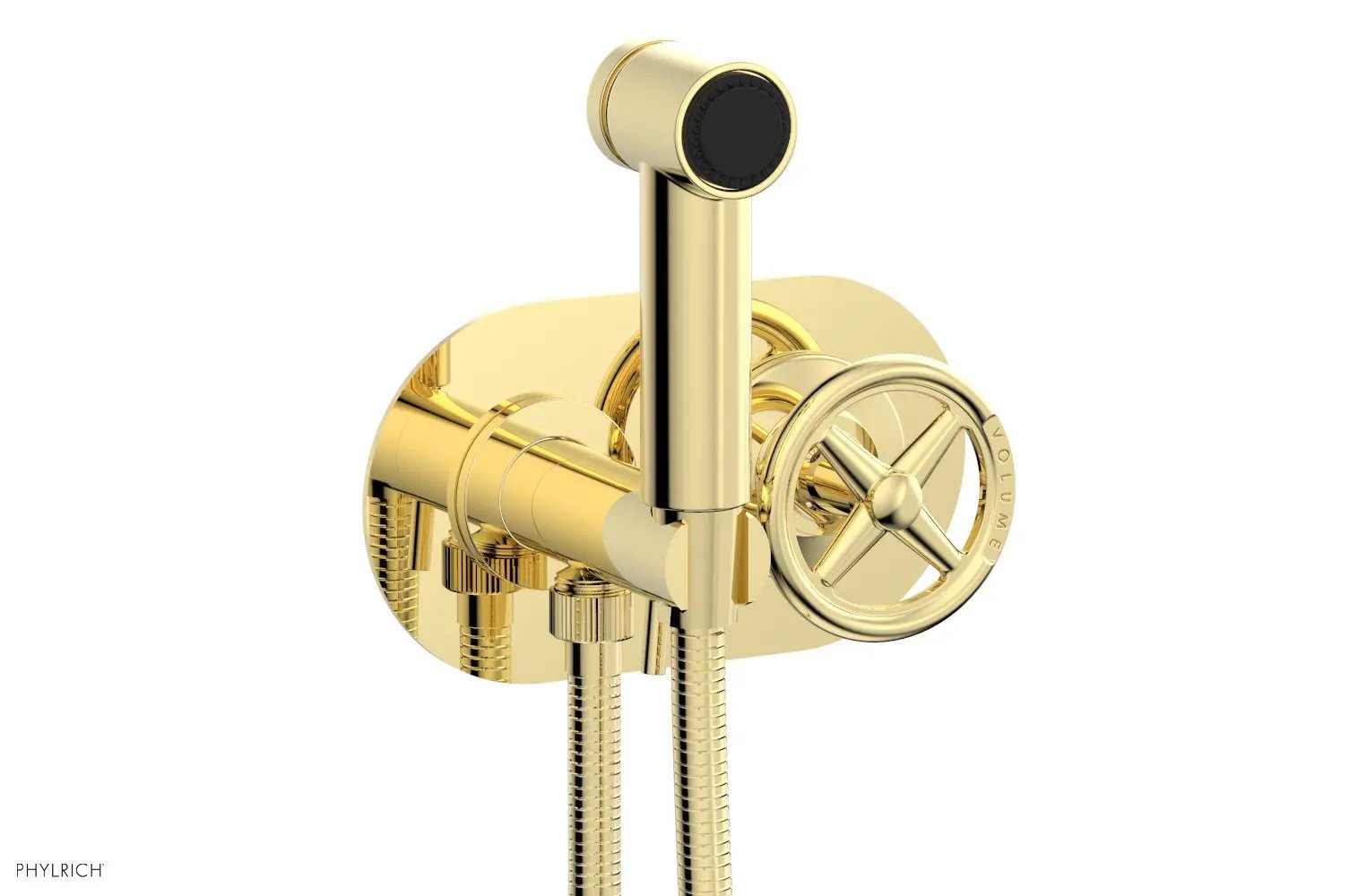 Phylrich WORKS Wall Mounted Bidet, Cross Handle by Phylrich