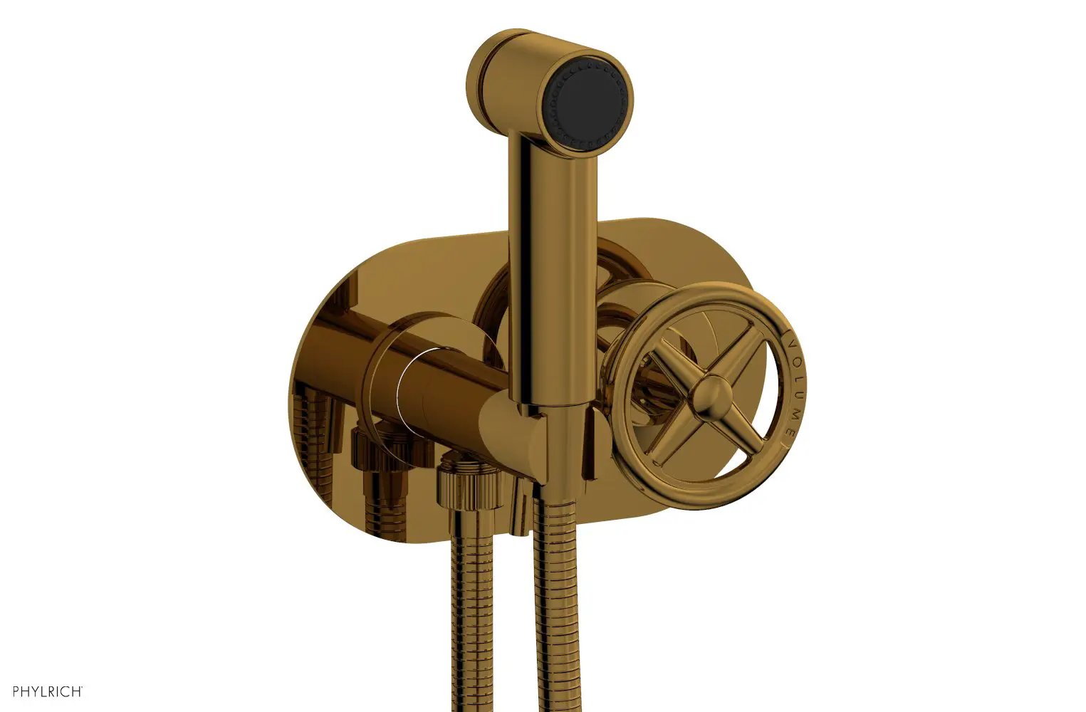 Phylrich WORKS Wall Mounted Bidet, Cross Handle by Phylrich