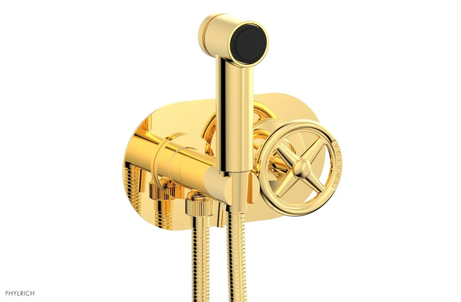 Phylrich WORKS Wall Mounted Bidet, Cross Handle by Phylrich
