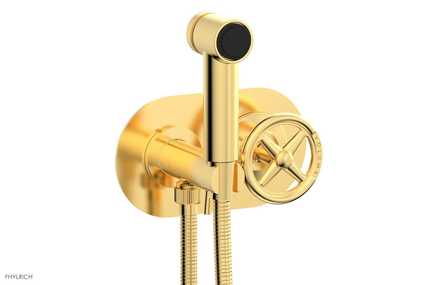Phylrich WORKS Wall Mounted Bidet, Cross Handle by Phylrich