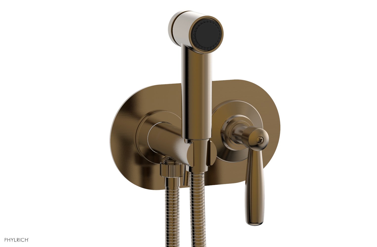 Phylrich WORKS Wall Mounted Bidet, Lever Handle