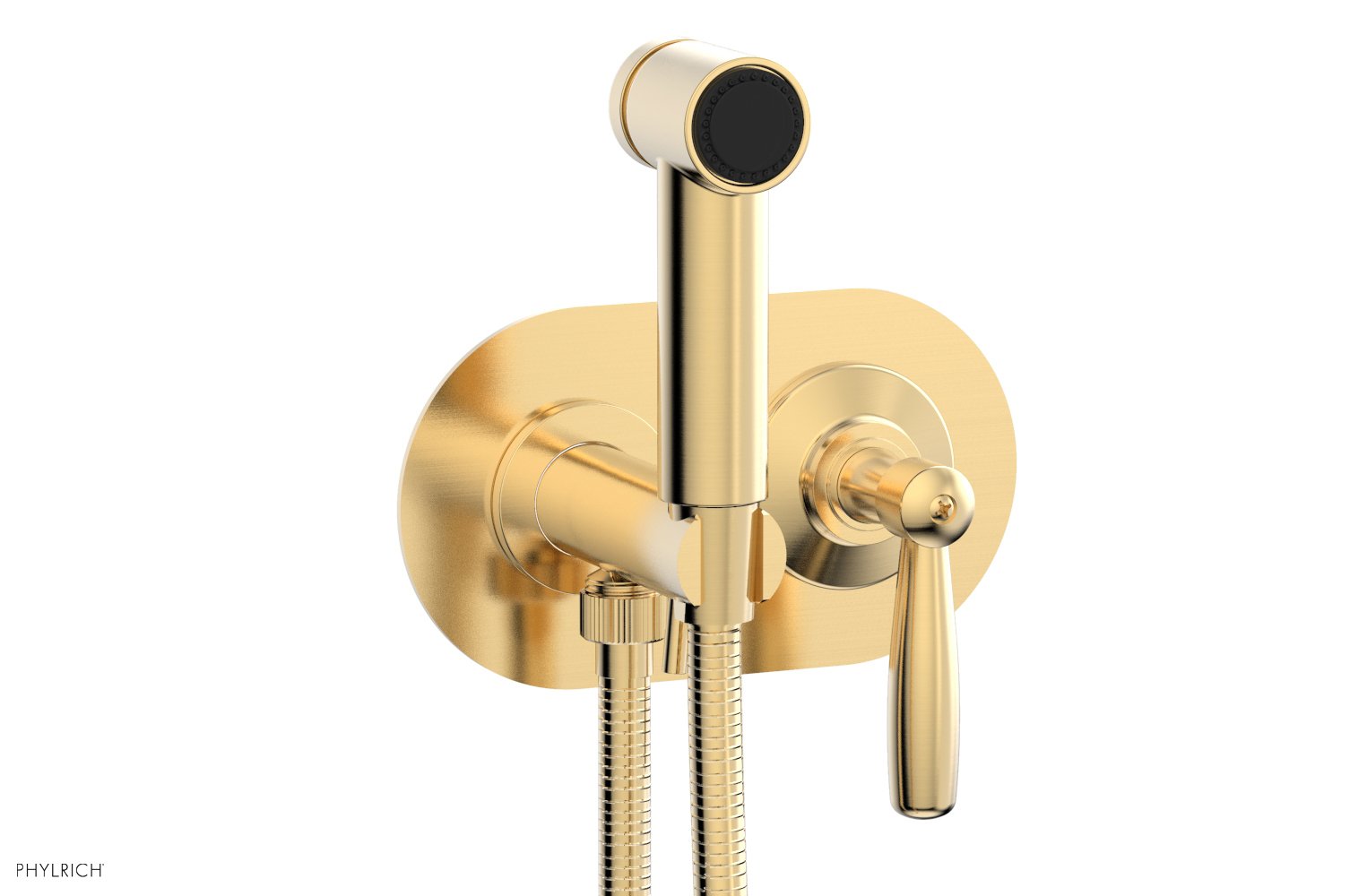 Phylrich WORKS Wall Mounted Bidet, Lever Handle