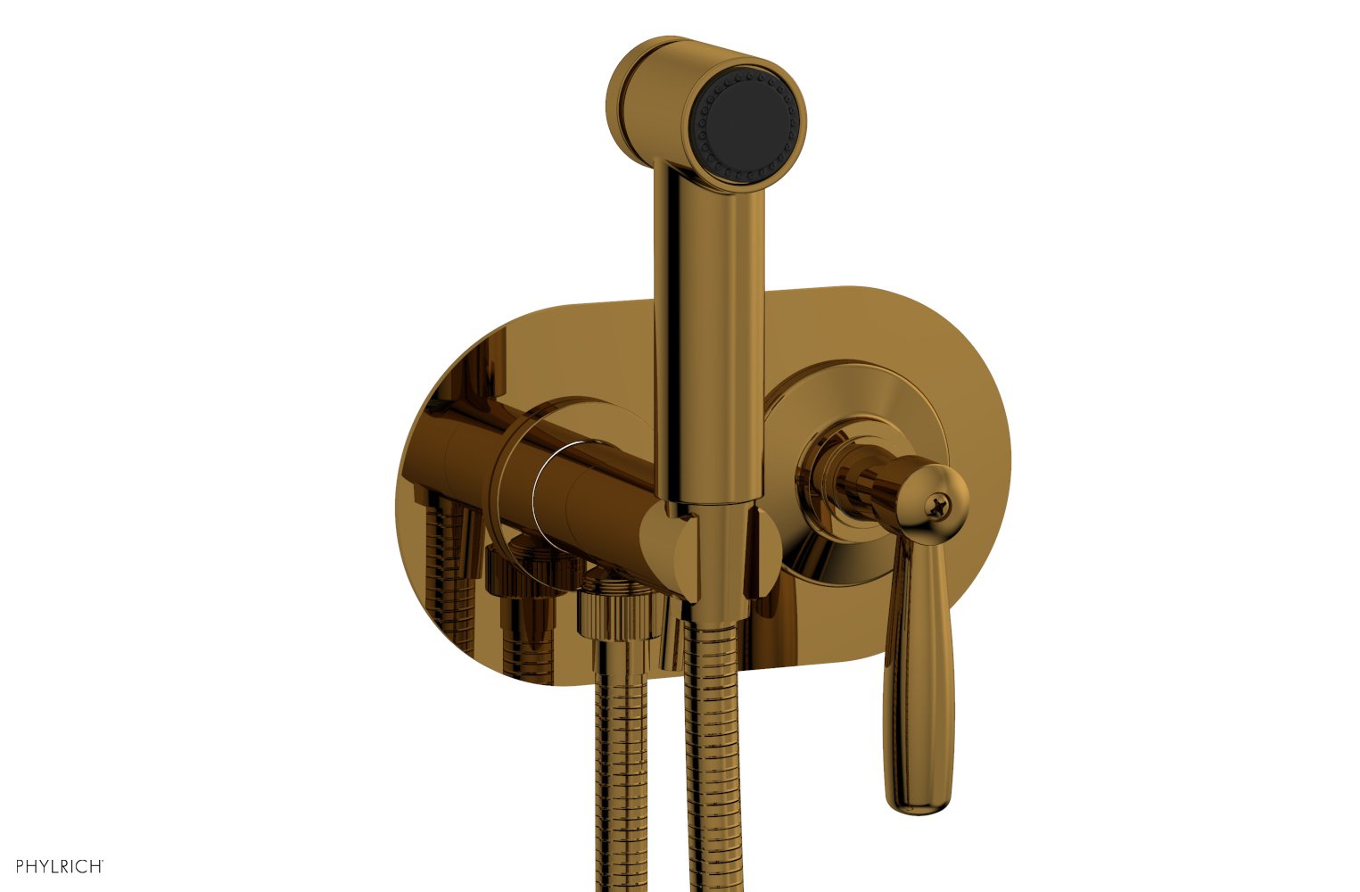 Phylrich WORKS Wall Mounted Bidet, Lever Handle