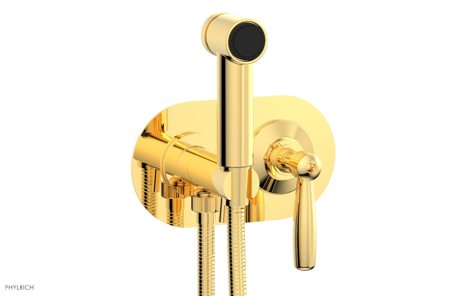 Phylrich WORKS Wall Mounted Bidet, Lever Handle by Phylrich