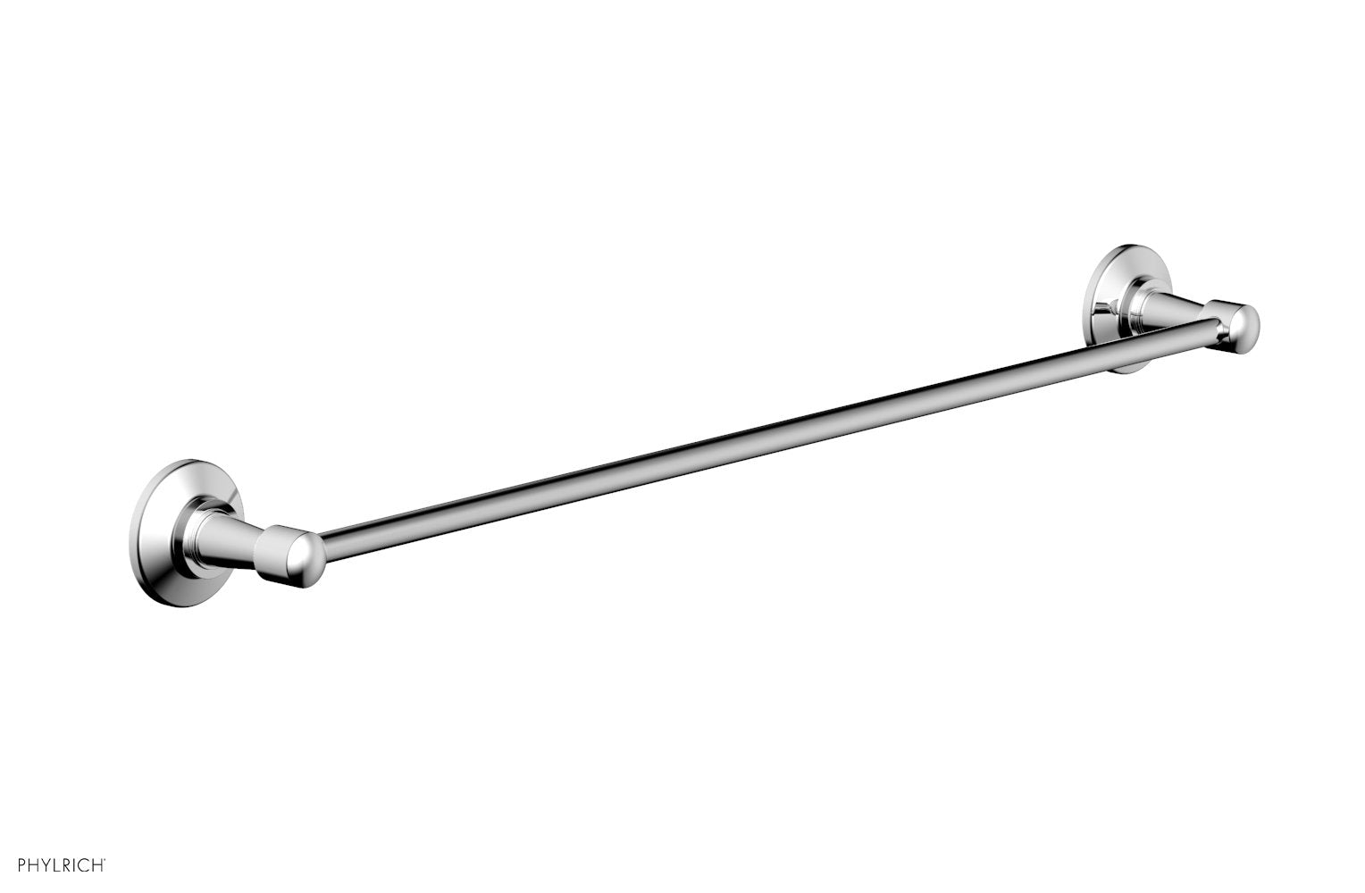 polished chrome towel bar