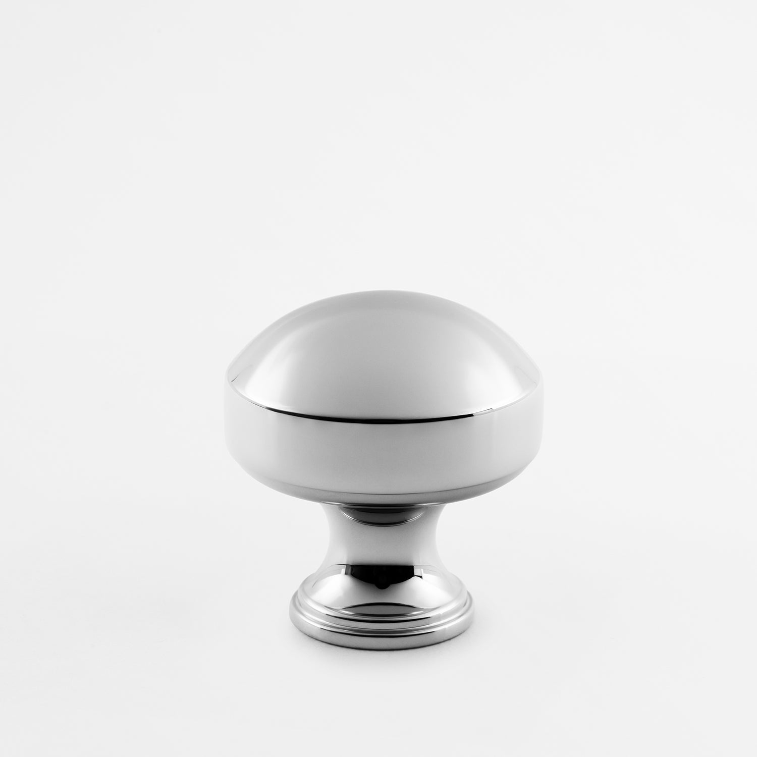 polished chrome knob