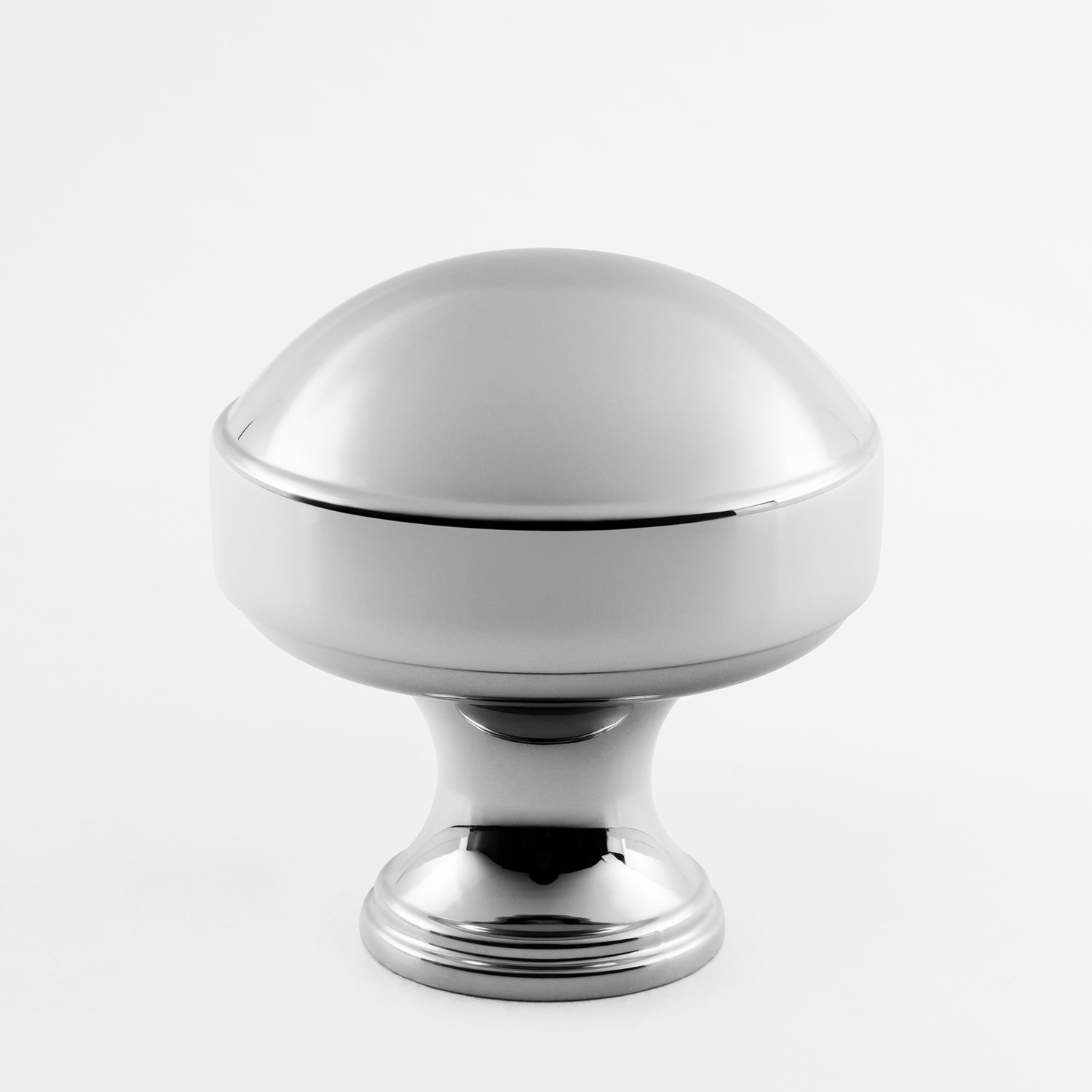 polished chrome knob