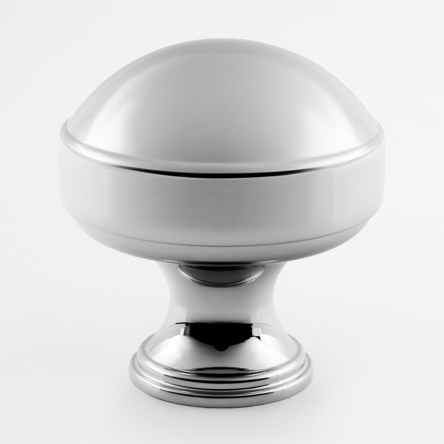 polished chrome knob