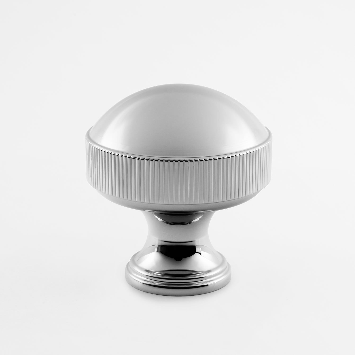 polished chrome knob