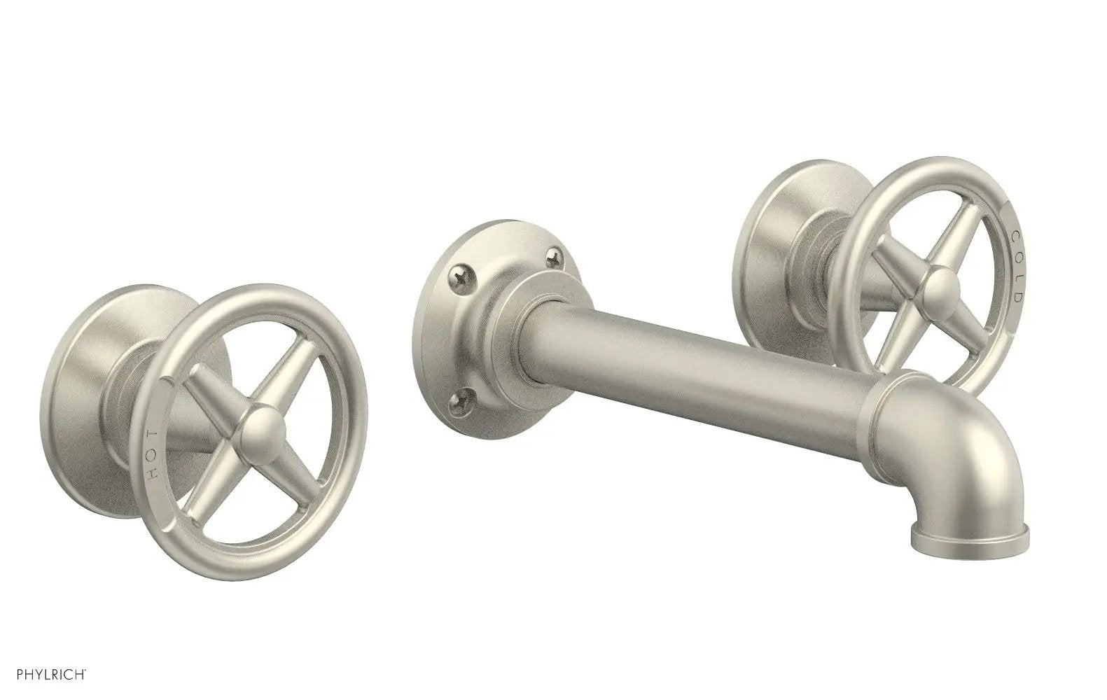 Phylrich WORKS 2 Wall Lavatory Set - Cross Handles by Phylrich