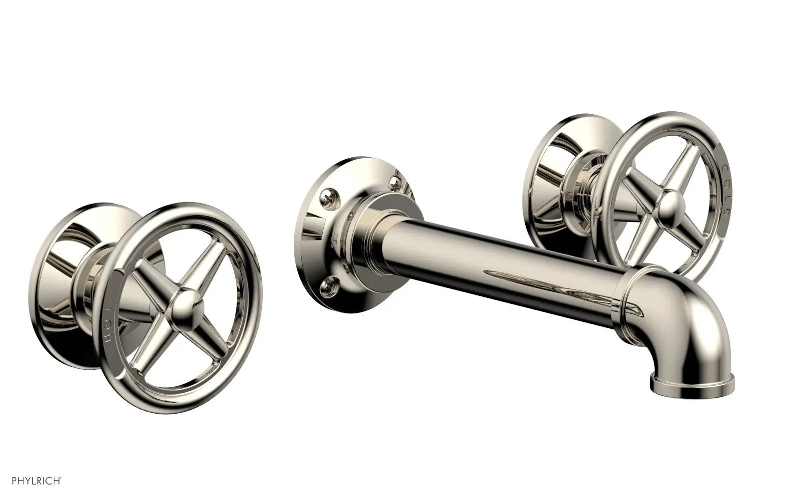 Phylrich WORKS 2 Wall Lavatory Set - Cross Handles by Phylrich