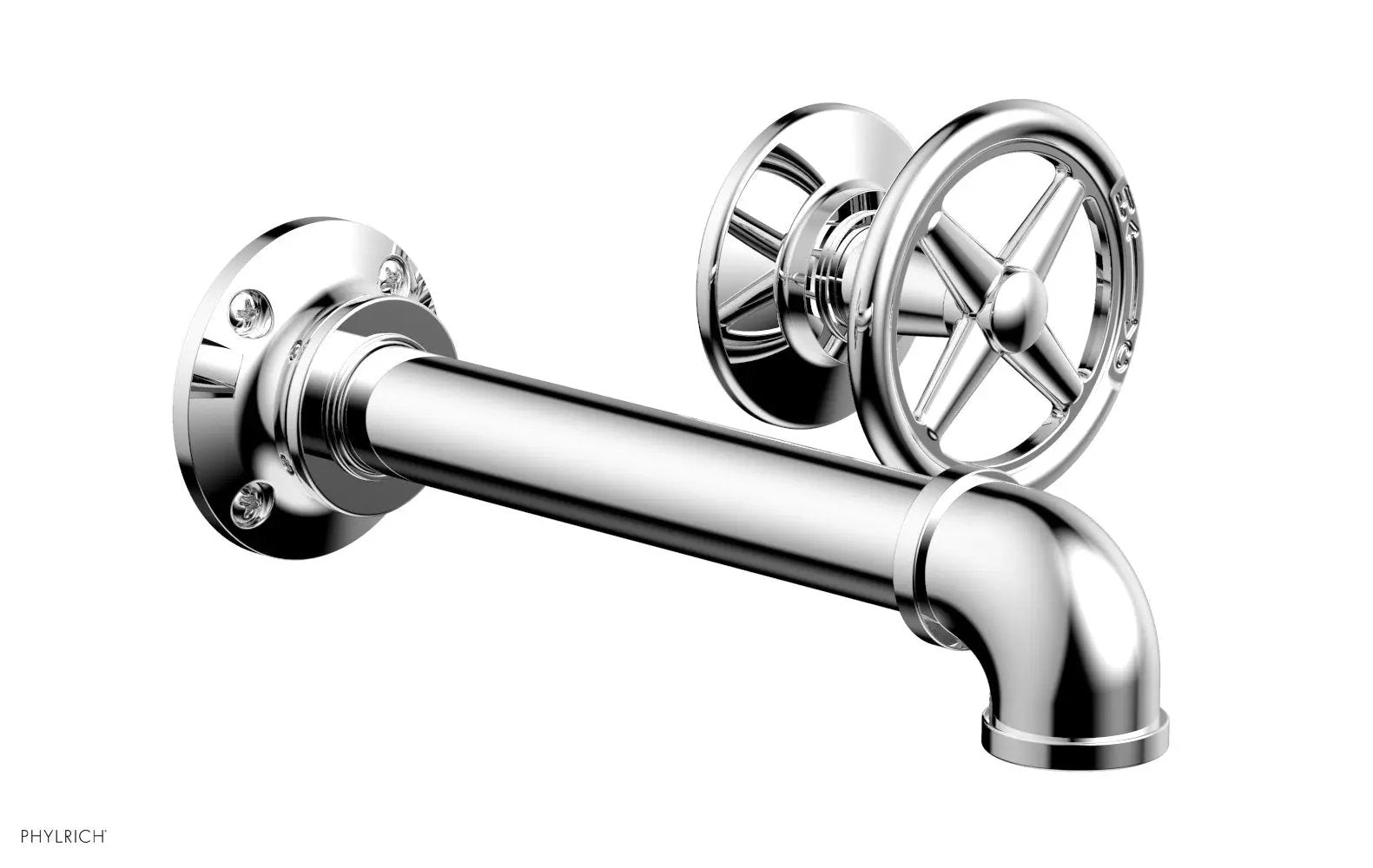 polished chrome lavatory set