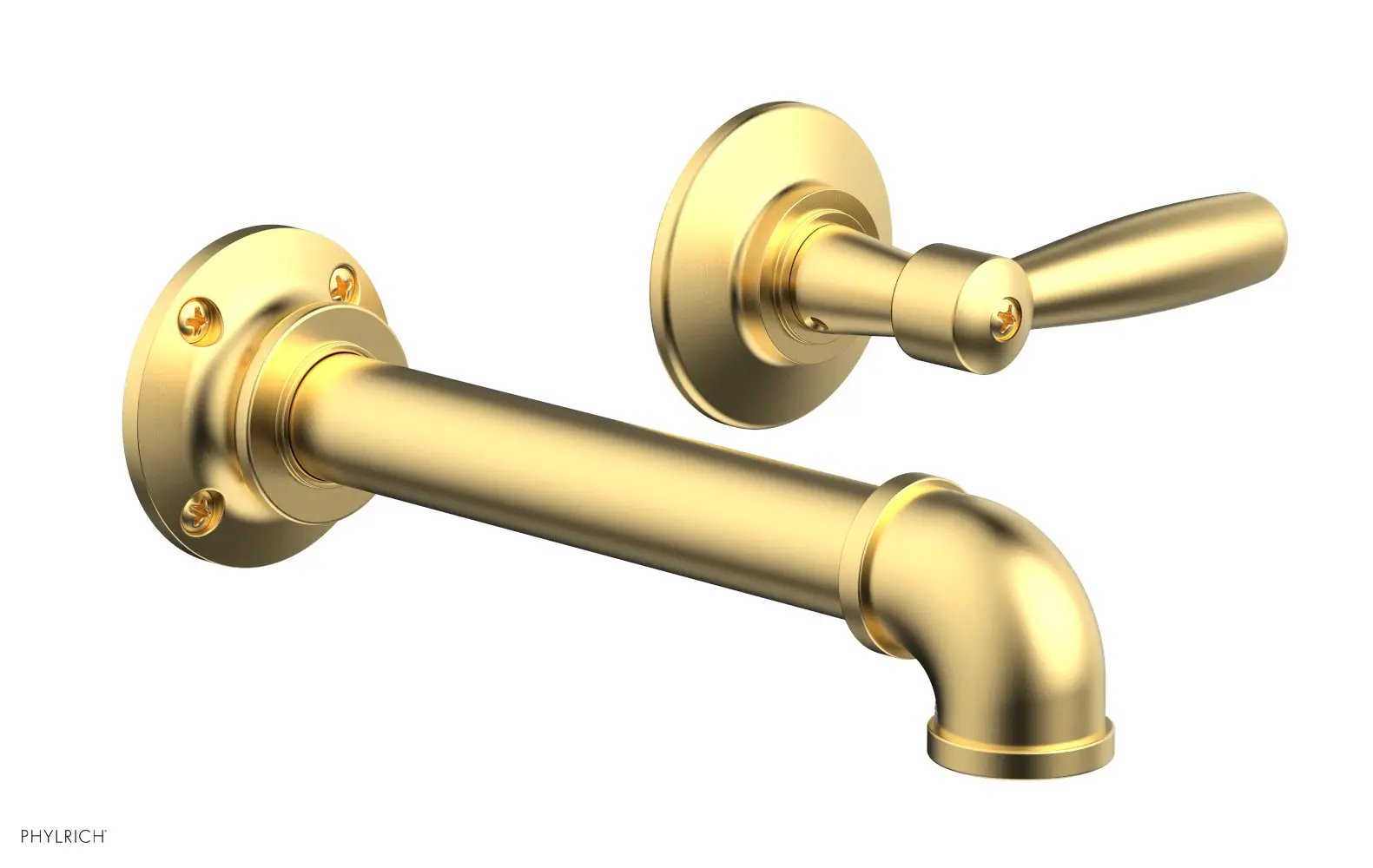 Phylrich WORKS 2 Single Handle Wall Lavatory Set - Lever Handles by Phylrich