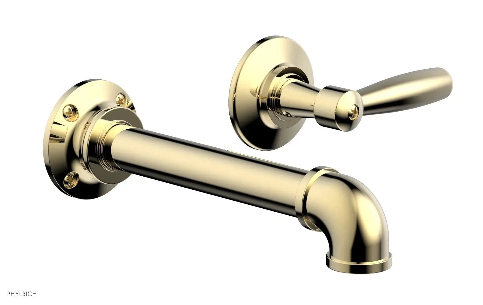 Phylrich WORKS 2 Single Handle Wall Lavatory Set - Lever Handles by Phylrich