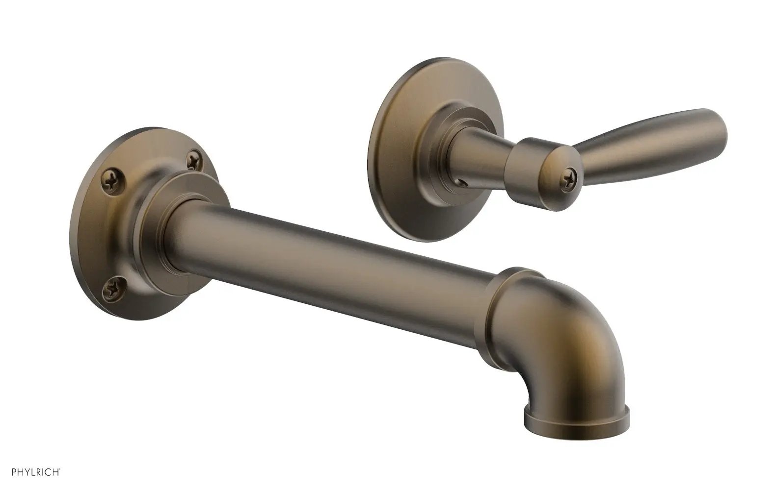 Phylrich WORKS 2 Single Handle Wall Lavatory Set - Lever Handles by Phylrich